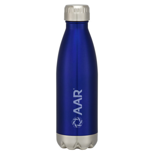 Swig Stainless Steel Blue Bottle 16oz-AAR Engraved