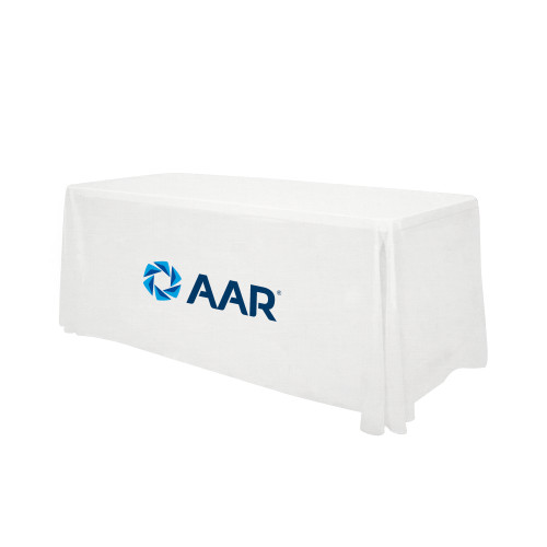 White 6 foot Table Throw-AAR