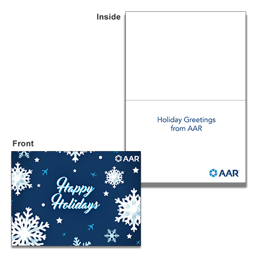 AAR A7 Happy Holiday Card w/ Blank Envelopes-