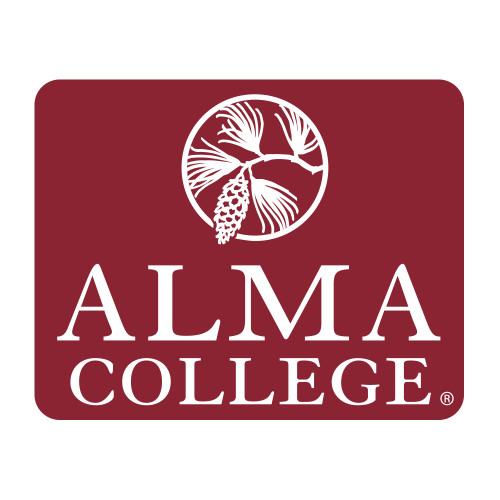 Medium Decal-Alma College Institutional Wordmark Stacked