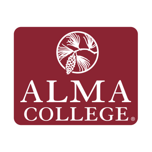 Small Decal-Alma College Institutional Wordmark Stacked