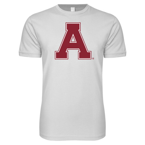 Next Level White SoftStyle T Shirt-Alma College Athletic A