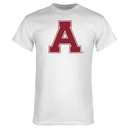 White T Shirt-Alma College Athletic A