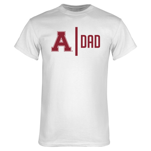 White T Shirt-Alma College Dad