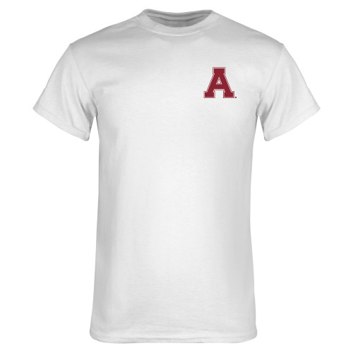 White T Shirt-Alma College Athletic A