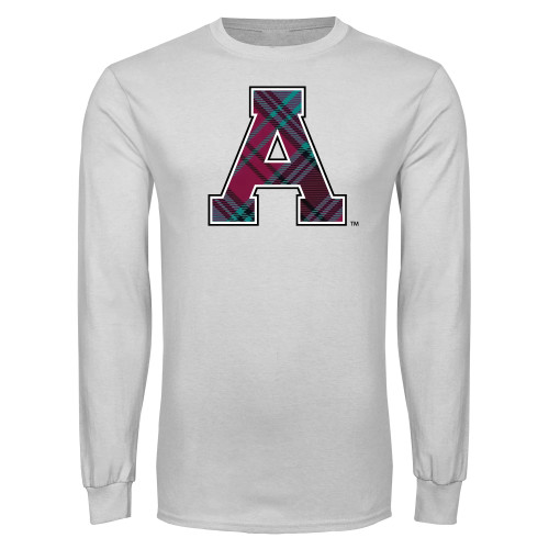 White Long Sleeve T Shirt-Alma College Athletic A
