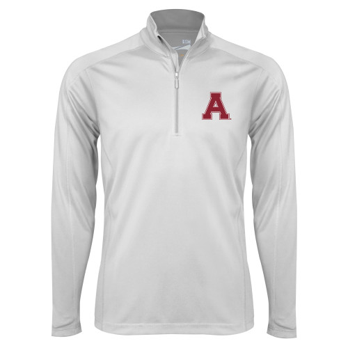 Syntrel White Interlock 1/4 Zip-Alma College Athletic A