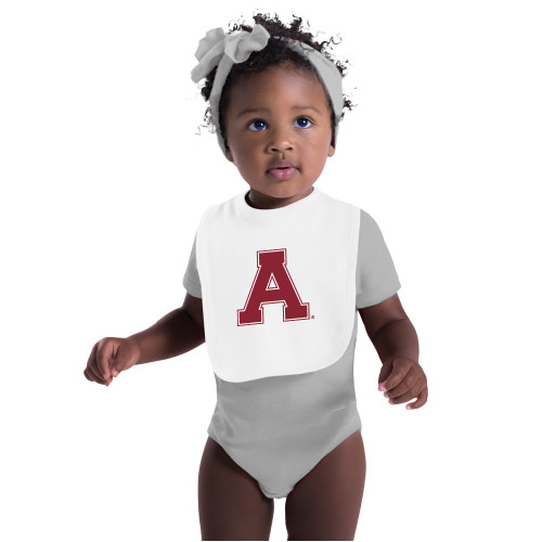 White Baby Bib-Alma College Athletic A