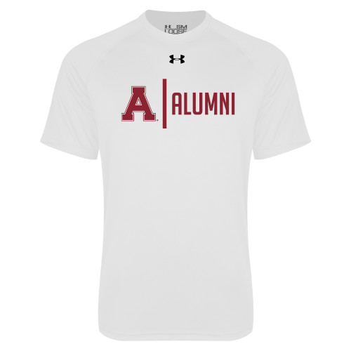 Under Armour White Tech Tee-Alma College Alumni
