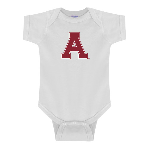 White Infant Onesie-Alma College Athletic A