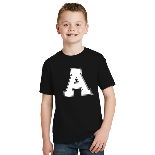 Youth Black T Shirt-Alma College Athletic A