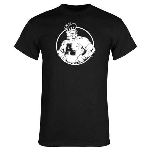 Black T Shirt-Alma College Mascot Head