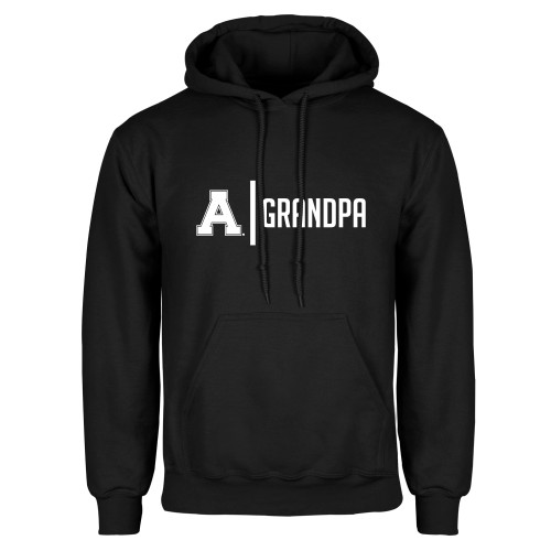 Black Fleece Hoodie-Alma College Grandpa