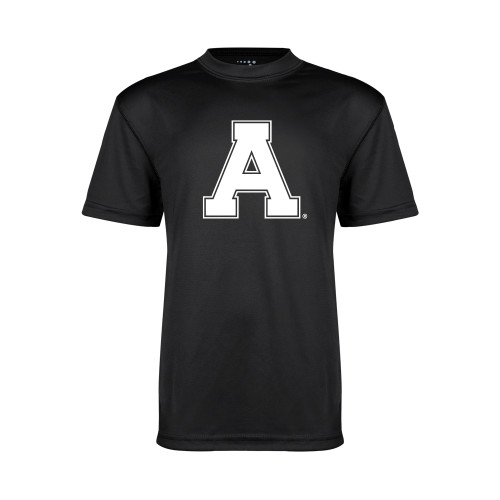 Youth Performance Black Tee-Alma College Athletic A