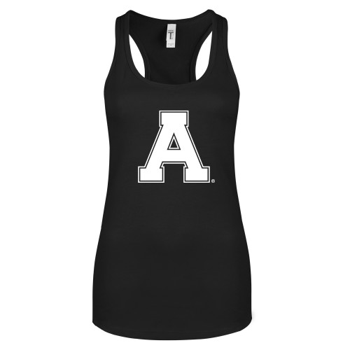Next Level Womens Black Racerback Tank -Alma College Athletic A