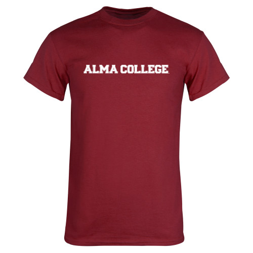 Cardinal T Shirt-Alma College Wordmark