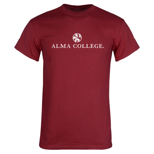Cardinal T Shirt-Alma College Institutional Wordmark