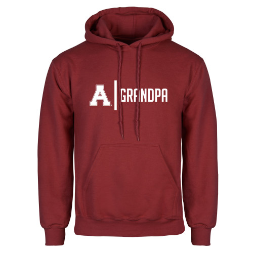 Cardinal Fleece Hoodie-Alma College Grandpa