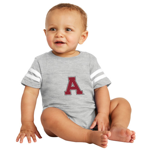 Vintage Heather Jersey Onesie-Alma College Athletic A