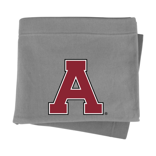 Grey Sweatshirt Blanket-Alma College Athletic A
