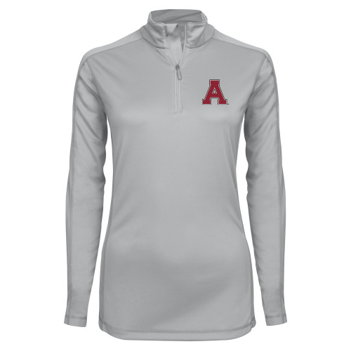 Syntrel Womens Platinum Interlock 1/4 Zip-Alma College Athletic A