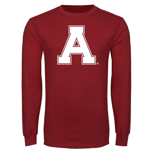 Cardinal Long Sleeve T Shirt-Alma College Athletic A