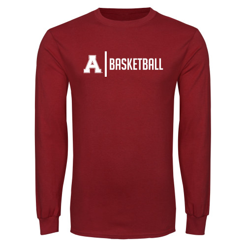 Cardinal Long Sleeve T Shirt-Alma College Basketball