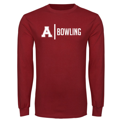 Cardinal Long Sleeve T Shirt-Alma College Bowling