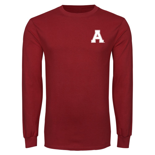 Cardinal Long Sleeve T Shirt-Alma College Athletic A