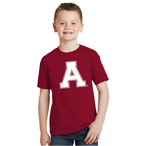 Youth Cardinal T Shirt-Alma College Athletic A