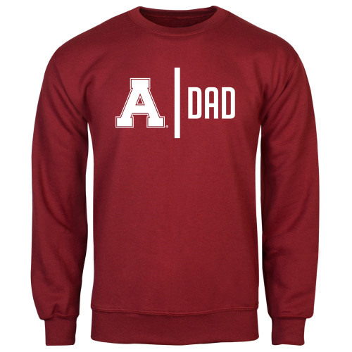 Cardinal Fleece Crew-Alma College Dad