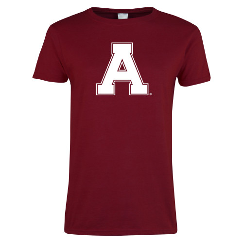 Next Level Womens Cardinal Short Sleeve Tee-Alma College Athletic A