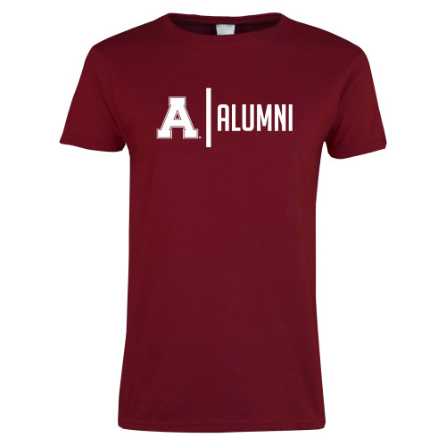 Next Level Womens Cardinal Short Sleeve Tee-Alma College Alumni