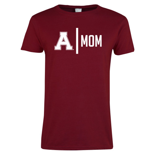Next Level Womens Cardinal Short Sleeve Tee-Alma College Mom