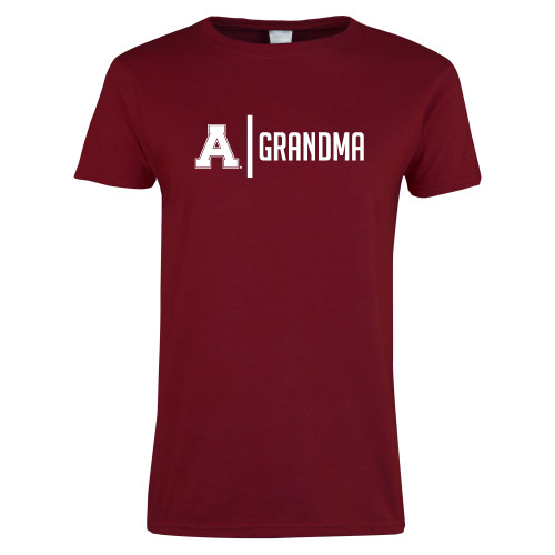 Next Level Womens Cardinal Short Sleeve Tee-Alma College Grandma
