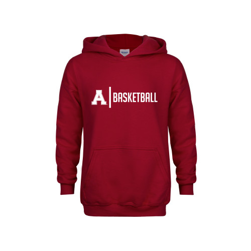 Youth Cardinal Fleece Hoodie-Alma College Basketball