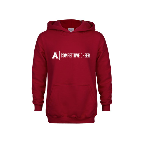 Youth Cardinal Fleece Hoodie-Alma College Competitive Cheer