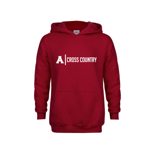 Youth Cardinal Fleece Hoodie-Alma College Cross Country