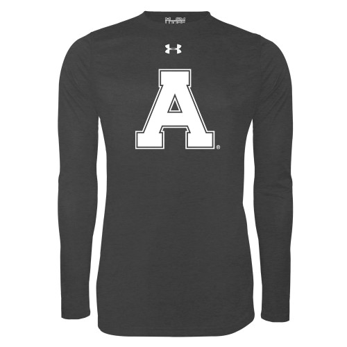 Under Armour Carbon Heather Long Sleeve Tech Tee-Alma College Athletic A
