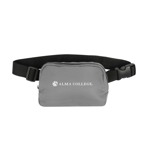Anywhere Grey Belt Bag-Alma College Institutional Wordmark Flat