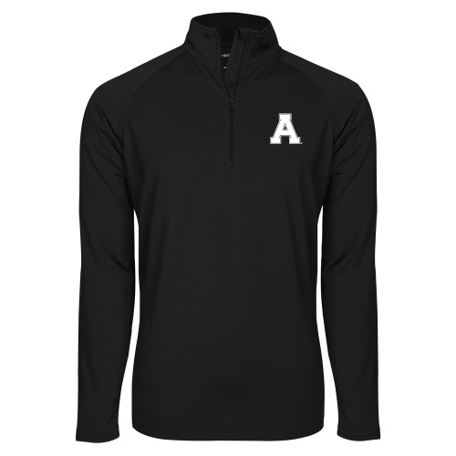 Sport Tek Black Sport Wick Stretch 1/2 Zip Pullover-Alma College Athletic A