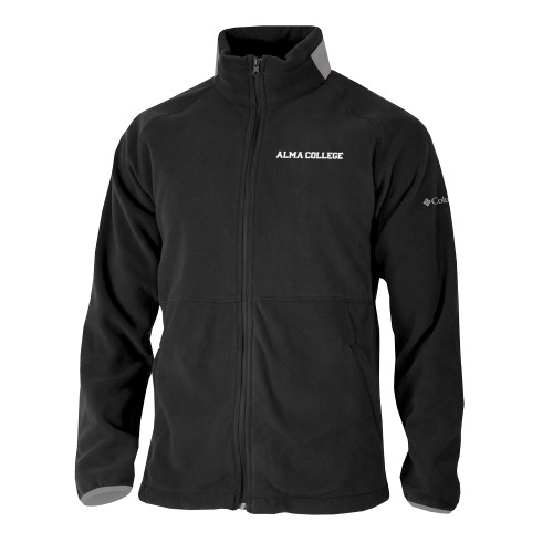 Columbia Black Everest Ridge Fleece Full Zip Jacket-Alma College Wordmark