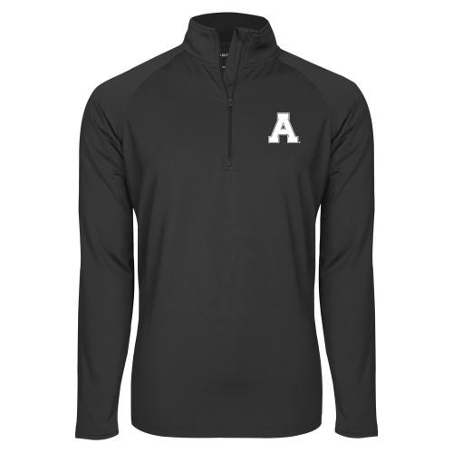 Sport Tek Charcoal Sport Wick Stretch 1/2 Zip Pullover-Alma College Athletic A