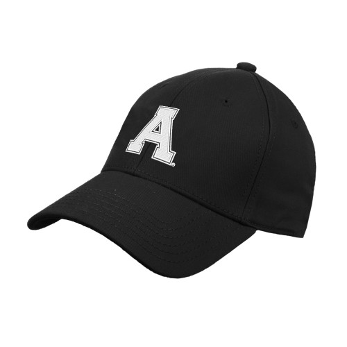 Black Structured Adjustable Pro Style Hat-Alma College Athletic A