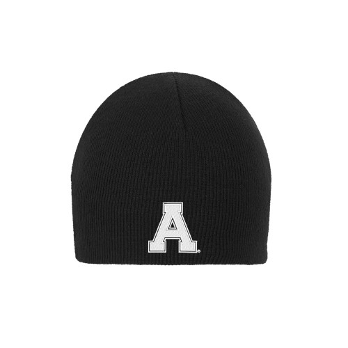 Black Knit Beanie-Alma College Athletic A