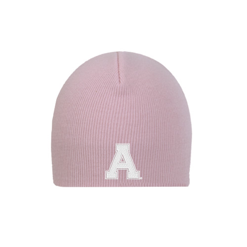 Pink Knit Beanie-Alma College Athletic A