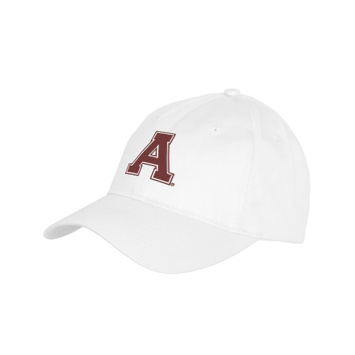 Youth White Pro Style Hat-Alma College Athletic A