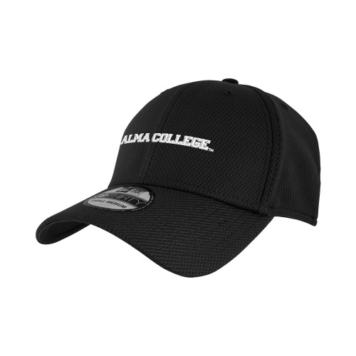 New Era Black Diamond Era 39Thirty Stretch Fit Hat-Alma College Wordmark
