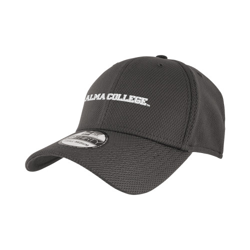 New Era Charcoal Diamond Era 39Thirty Stretch Fit Hat-Alma College Wordmark