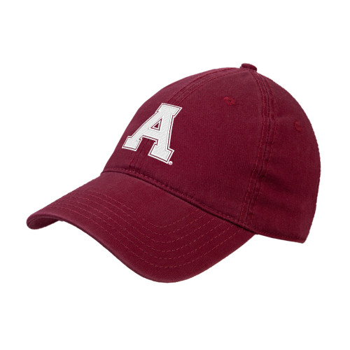 Cardinal Unstructured Adjustable Low Profile Hat-Alma College Athletic A